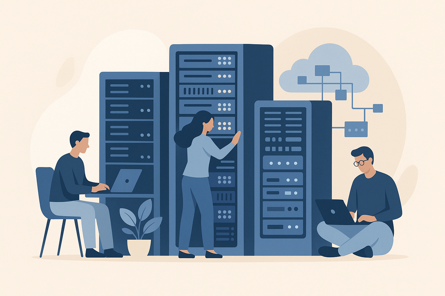 Modern IT infrastructure and cloud technology